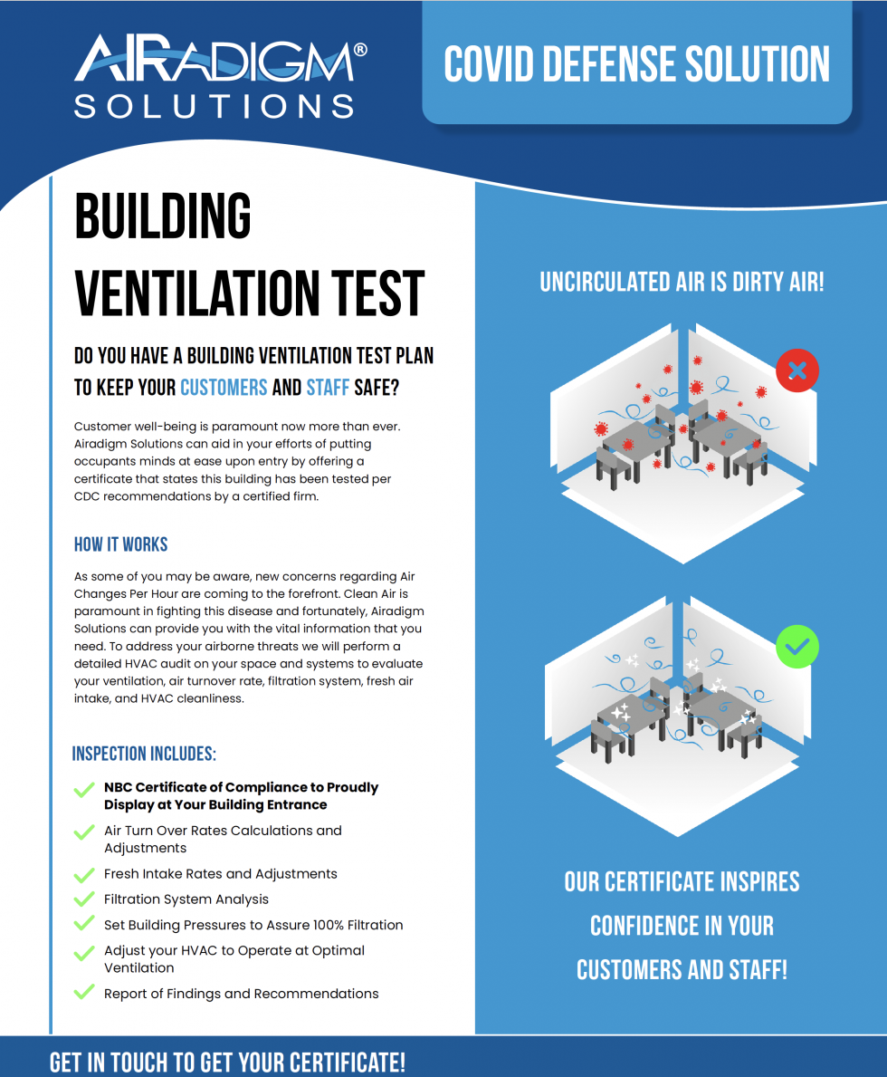 Building Ventilation Test - Air Solutions & Balancing